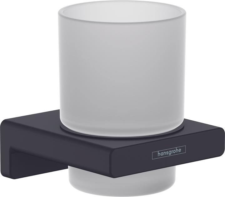 Produktbild hansgrohe AddStoris Zahnputzbecher, Wandmontage, mattschwarz