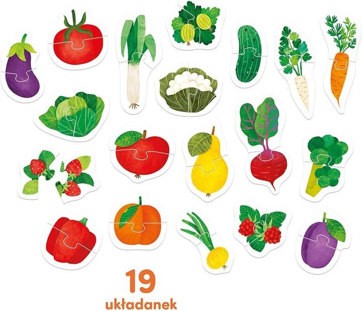 Actual product image Czuczu Paired jigsaw puzzle - fruit and vegetables (19 pieces)