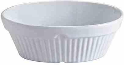 Produktbild Mason Cash Collection Fine Stoneware Oval Pie and Serving Dish, Ceramic, White, 17 x 12.5 x 6.5 cm