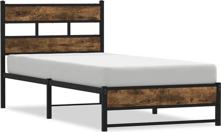 Produktbild VidaXL Metallbett Bett Lattenrost Doppelbett Bettgestell ohne Matratze 193x203cm (193 x 203 cm)