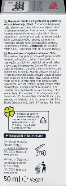Produktbild dm Balea Tattoopflege Hautberuhigende Pflegesalbe (50 ml)