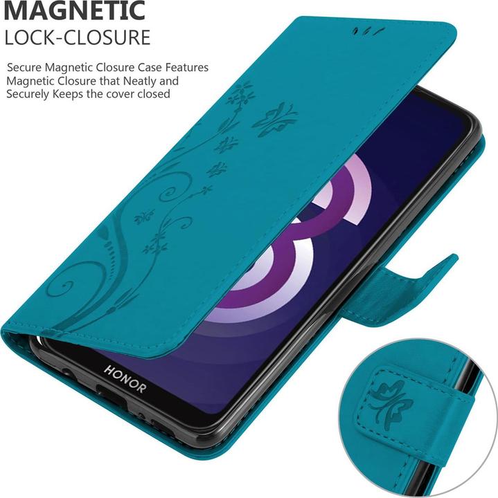 Image du produit Cadorabo Couverture du livre de fleurs (Huawei Y5 (2019), Honneur 8s)