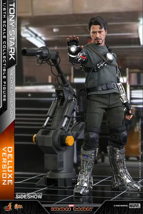 Immagine prodotto Hot Toys Iron Man "Tony Stark - Mech Test - Versione DLX" 1/6 Capolavoro del cinema