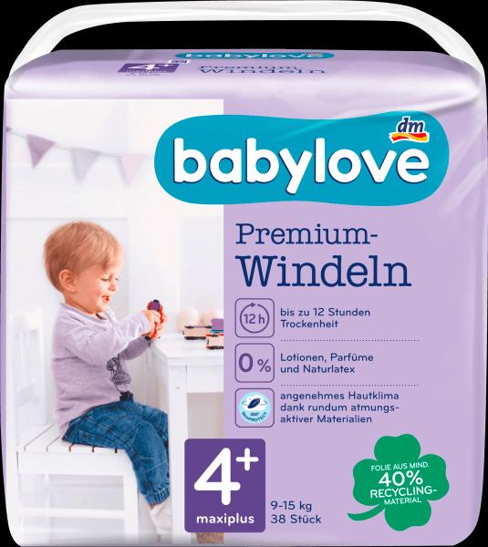 Actual product image dm babylove Premium-Windeln (Size 4+, Pack, 38 Piece)