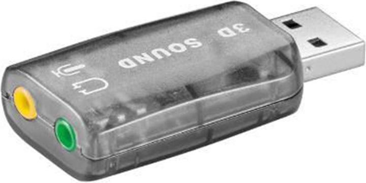 Produktbild Goobay Wentronic USB 2.0 Soundkarte, Transparent (USB)