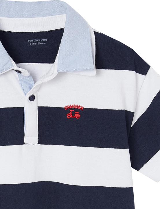 Actual product image Vertbaudet Kinder Poloshirt mit Doppelkragen, Recycling-Baumwolle (86)
