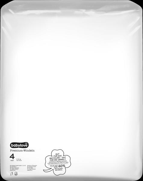 dm babylove Premium-Windeln (Gr. 4, Halbmonatsbox, 84 Stück)