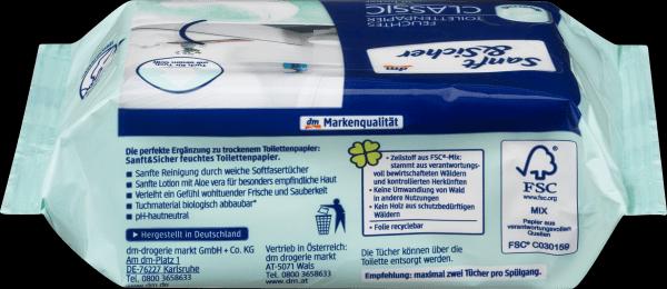 Immagine prodotto dm Sanft&Sicher Carta igienica umida Classic Sensitive (1 x)