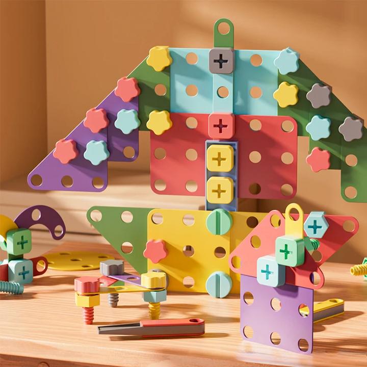 Produktbild Activity Board DIY Schraube Reparatur Kit Spielzeug für Kinder Mutter Demontage Montage Werkzeug Set Kreative 3D