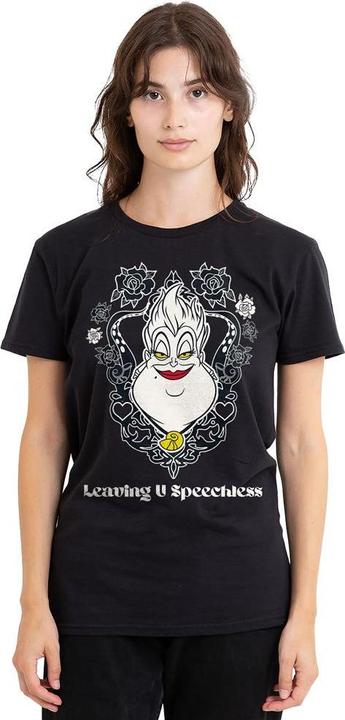 Actual product image Disney Villains Unisex Adult Leaving U Speechless Ursula Valentine's Day T-Shirt (L)