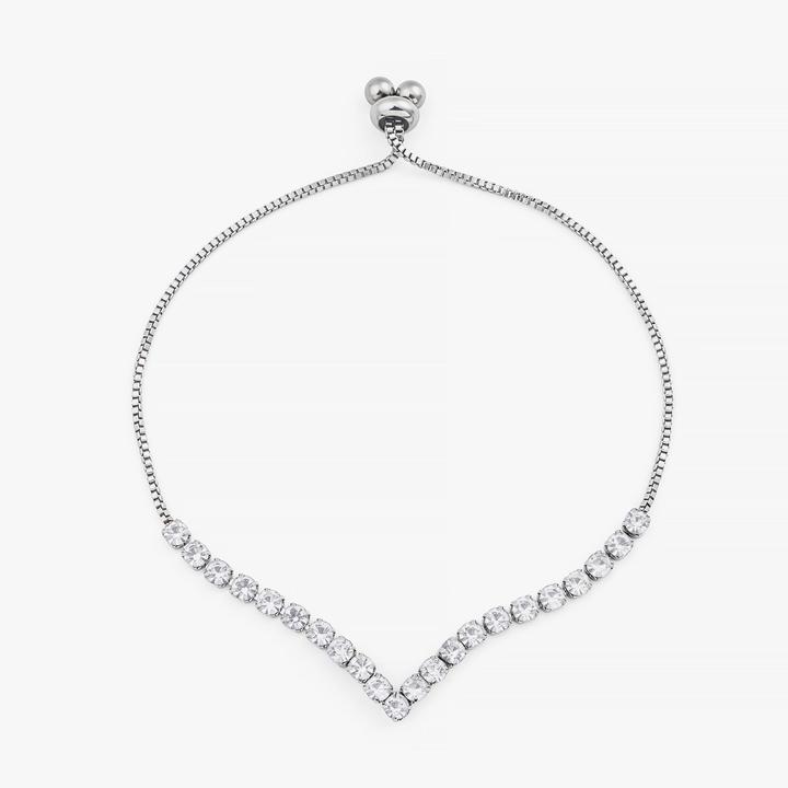Sensora Jewelry V-Tennis Armband (Edelstahl)