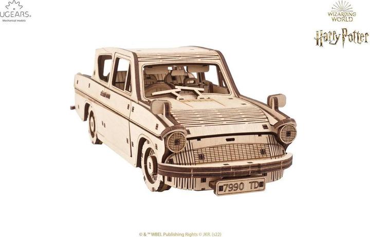 Actual product image Ugears Flying Ford Anglia