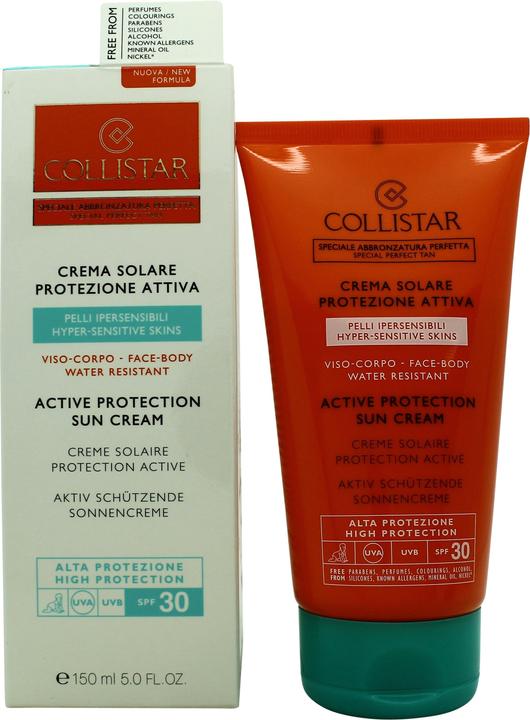 Produktbild Collistar CS Sun - Active Protection Sun Cream face & body SPF30 (Sonnencreme, SPF 30, 150 ml, 150 g)