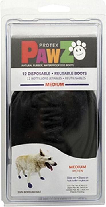 Produktbild Pawz Dog shoe M 7.6cm black 12 pcs - (278096) (M, Hundeschuhe)