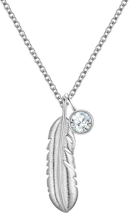 Immagine prodotto Rafaela Donata Bracciale da donna con piume - 36202 (42 cm, Argento)