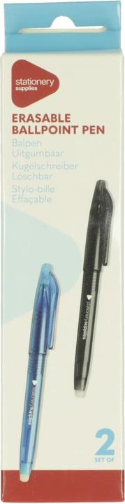 Actual product image Kugelschreiber radierbar (Blue, Black, 2 x)