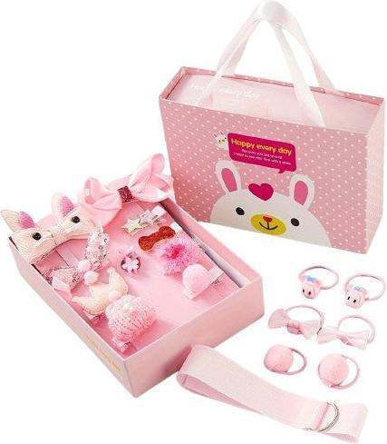 Produktbild Activity Board 18 Stück Haarspangen-Set Kleinkind Mädchen, Haarschmuck Mädchen, Haarspangen mit Geschenkbox (18 Stk.)