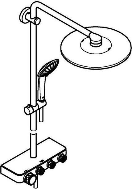 Actual product image Grohe Euphoria SmartControl System 310 Duo Shower System