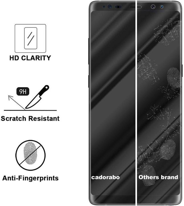 Produktbild Cadorabo Fullcover Display Schutzglas für Samsung Galaxy NOTE 8 Retail Packaging (1 Stück, Samsung Galaxy Note 8)