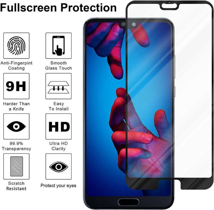 Produktbild Cadorabo Fullcover Display Schutzglas für Huawei P20 PRO / P20 PLUS Retail Packaging (1 Stück, Huawei P20 Pro)
