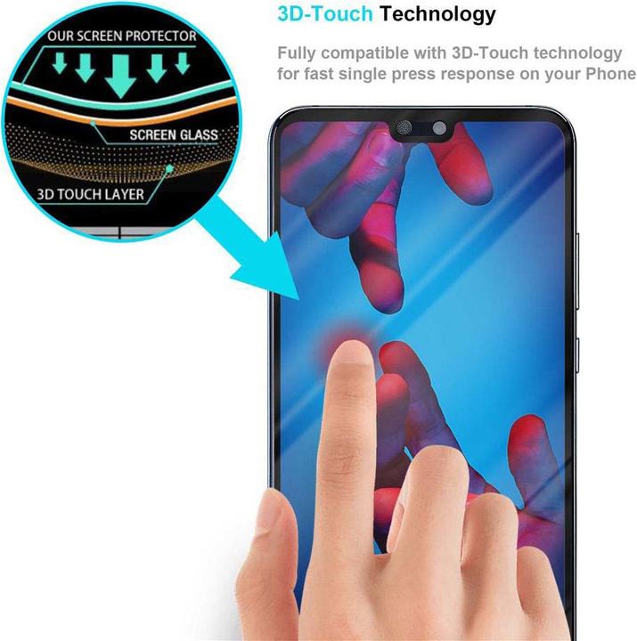 Produktbild Cadorabo Fullcover Display Schutzglas für Huawei P20 PRO / P20 PLUS Retail Packaging (1 Stück, Huawei P20 Pro)