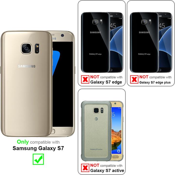 Produktbild Cadorabo Fullcover Display Schutzglas für Samsung Galaxy S7 Retail Packaging (1 Stück, Samsung Galaxy S21)