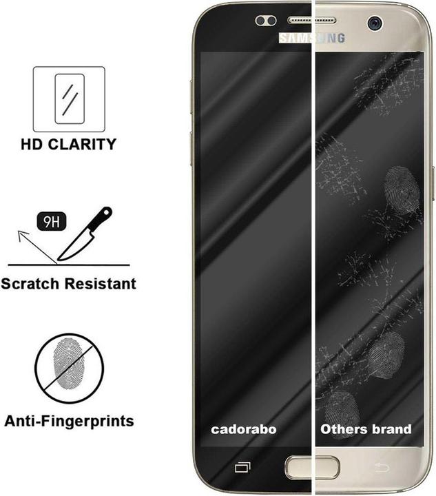 Produktbild Cadorabo Fullcover Display Schutzglas für Samsung Galaxy S7 Retail Packaging (1 Stück, Samsung Galaxy S21)