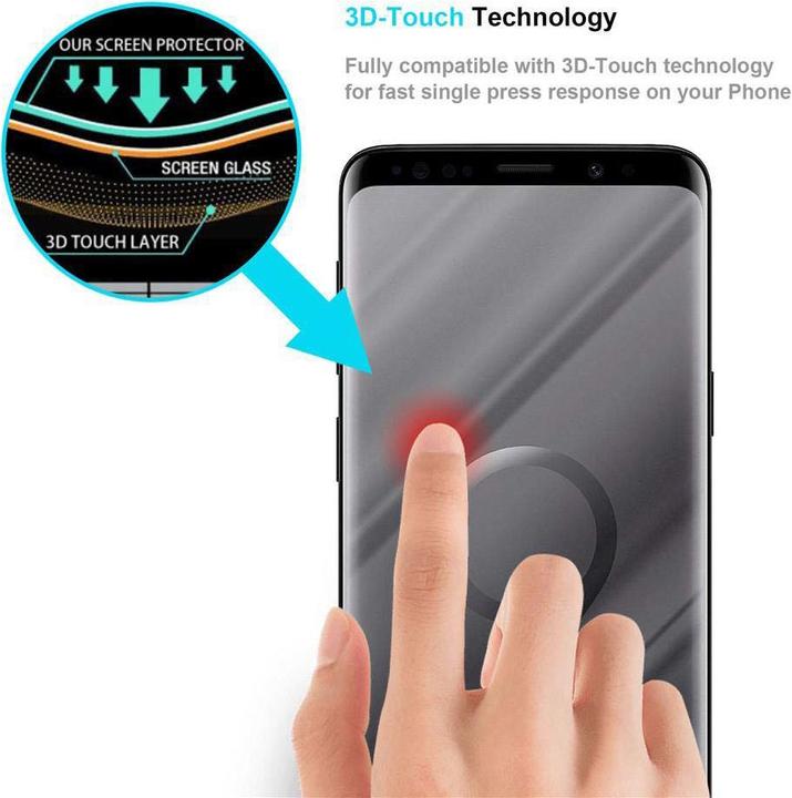 Immagine prodotto Cadorabo Vetro di protezione del display Full Cover per Samsung Galaxy S9 Confezione al dettaglio (1 Pezzo/i, Samsung Galaxy S9)
