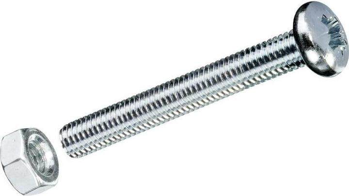 Actual product image Krafter Metric screws M 6 x100 mm, with nuts, steel, 2 pcs. (2 Screws per piece)