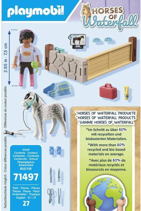 Image du produit Playmobil Thérapeute équin (71497, Playmobil Chevaux de la cascade)