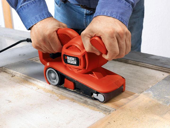 Immagine prodotto Black & Decker Levigatrice a nastro 720W KA86, 75mm x 457mm (Smerigliatrice, 720 W)