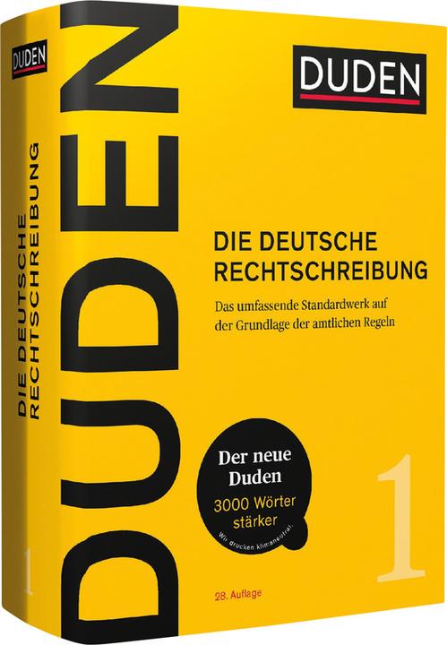 Produktbild Die deutsche Rechtschreibung (Deutsch, Dudenredaktion, 2020)