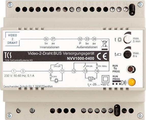 Actual product image TCS Power supply and control unit for video 2-wire BUS systems 6TE