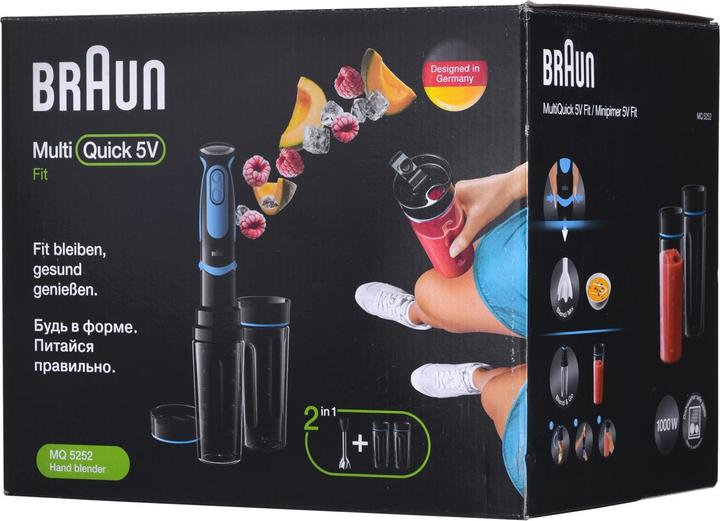 Image du produit Braun Minipimer 5 MQ 5252 BKBL Mixeur à main 1000 W blanc