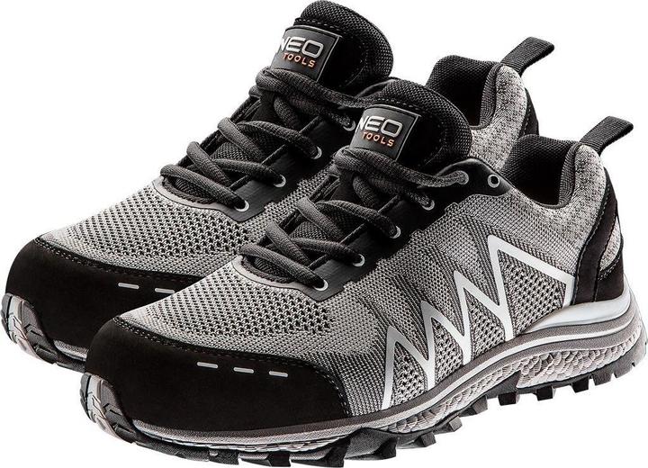 Neo Tools Professional low shoes O1 metal gray, size 47 (82-738) (O1, 47)