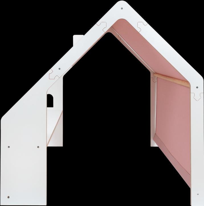 Actual product image Activity Board White wooden house with pink roof