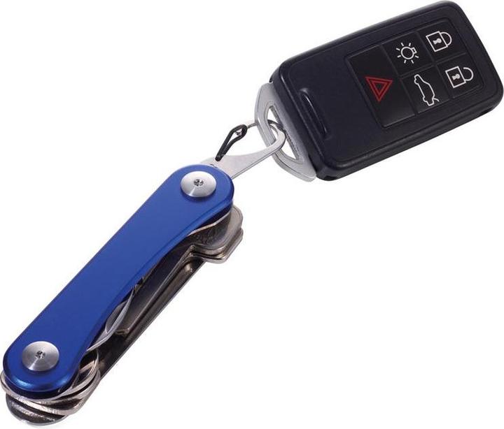 Actual product image Troika CLEVER KEY organiser for max. 6 keys, 6 additional functions, blue