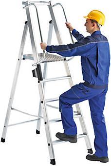 Produktbild Munk Plattformleiter 4 Stufen mit Ablageschale (Plattformleiter, 100 cm)