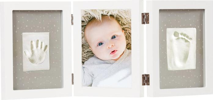 Productafbeelding Dooky Opdrukset gelukkige handen Baby Print Trible Frame