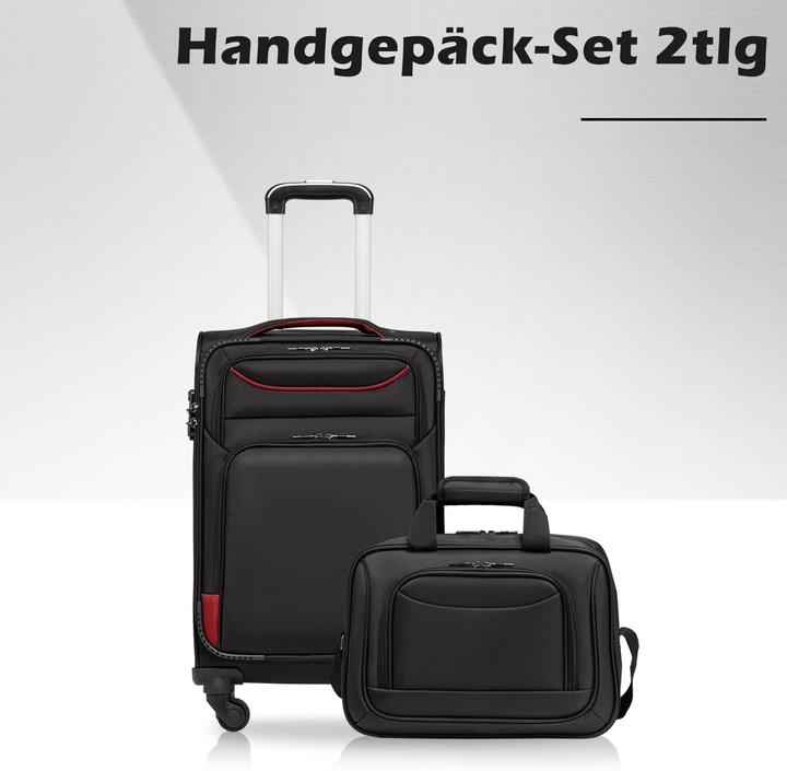 Produktbild Coolife 2-teiliges Handgepäck-Set mit Umhängetasche (20 l, Handgepäck (bis 50l))