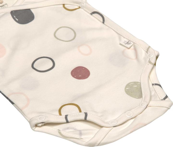 Actual product image Lässig Long Sleeve Swaddling Body Circles White Size 68 (68)
