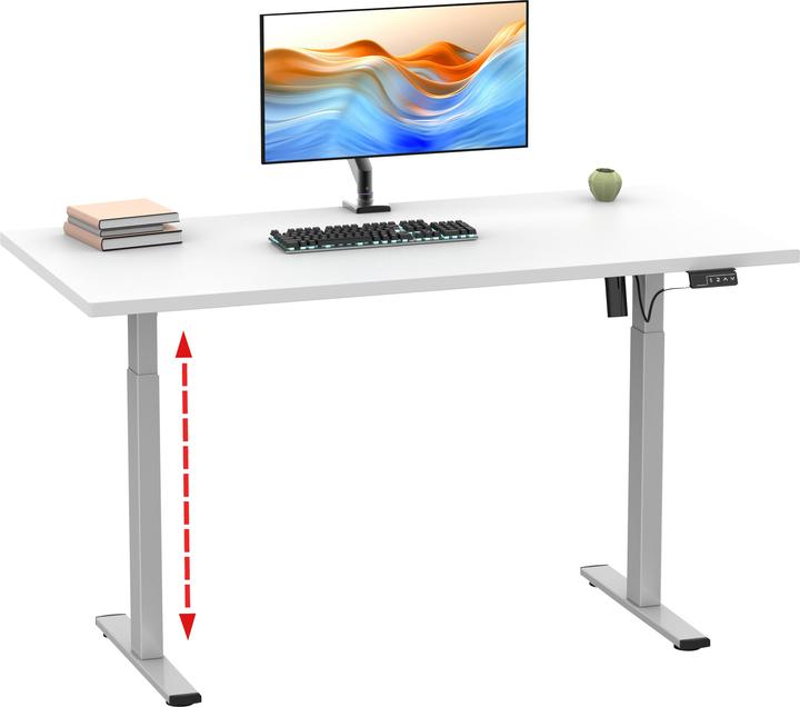 Actual product image VCM Desk adjustable Lona 110x50 si (110 x 50 x 120 cm)
