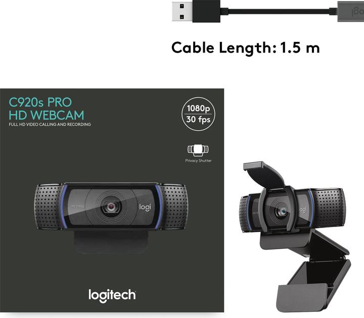 Productafbeelding Logitech C920S Pro (2 Mpx)