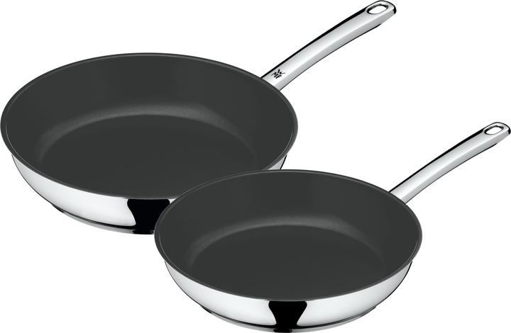 WMF Pfannenset Bratpfanne 2tlg 24+28 Induktion Devil Edelstahl beschichtet (28 cm, Bratpfanne, Edelstahl)