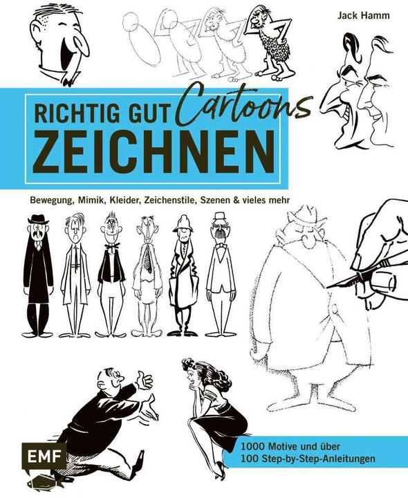 Image du produit Richtig gut zeichnen – Cartoons (Allemand, Jack Hamm, 2020)