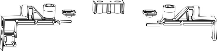 Image du produit Maco HS Accessoires standard pour rail de guidage supérieur affleurant, argent (104779)