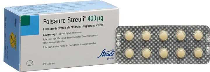 Produktbild Streuli Pharma Folsäure (1 Stück, Tabletten, 30 g)