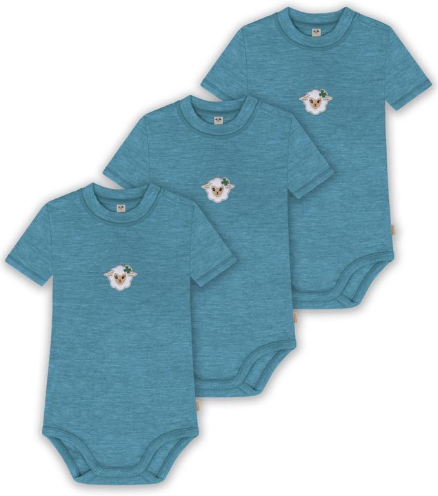 Normani 3er Set Baby Merino Kurzarmbody „Tihoi" - 9315