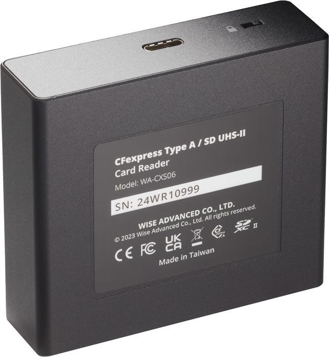 Produktbild Wise CFexpress Type A SD UHS-II Card Reader WI-WA-CXS06 (USB 3.2 Gen 2)