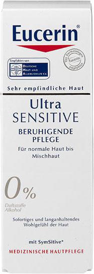 Image du produit Eucerin UltraSENSITIVE Soin apaisant pour peaux normales à mixtes (50 ml, Crème 24h)